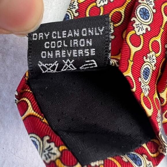 Paolo Design Paolo Gucci Necktie Mens Geometric Hand Finished Vintage Italy - Picture 5 of 11